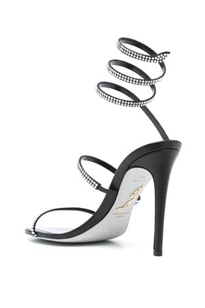 Black calf leather sandals RENE CAOVILLA | C12369105R001V065BLACK